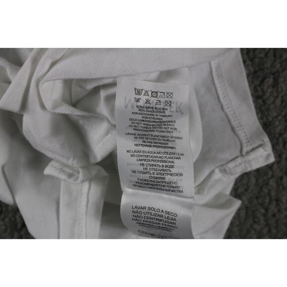 Moncler Polo Shirt Infant 18M White Black Red Pipping Short Sleeve - Picture 6 of 8